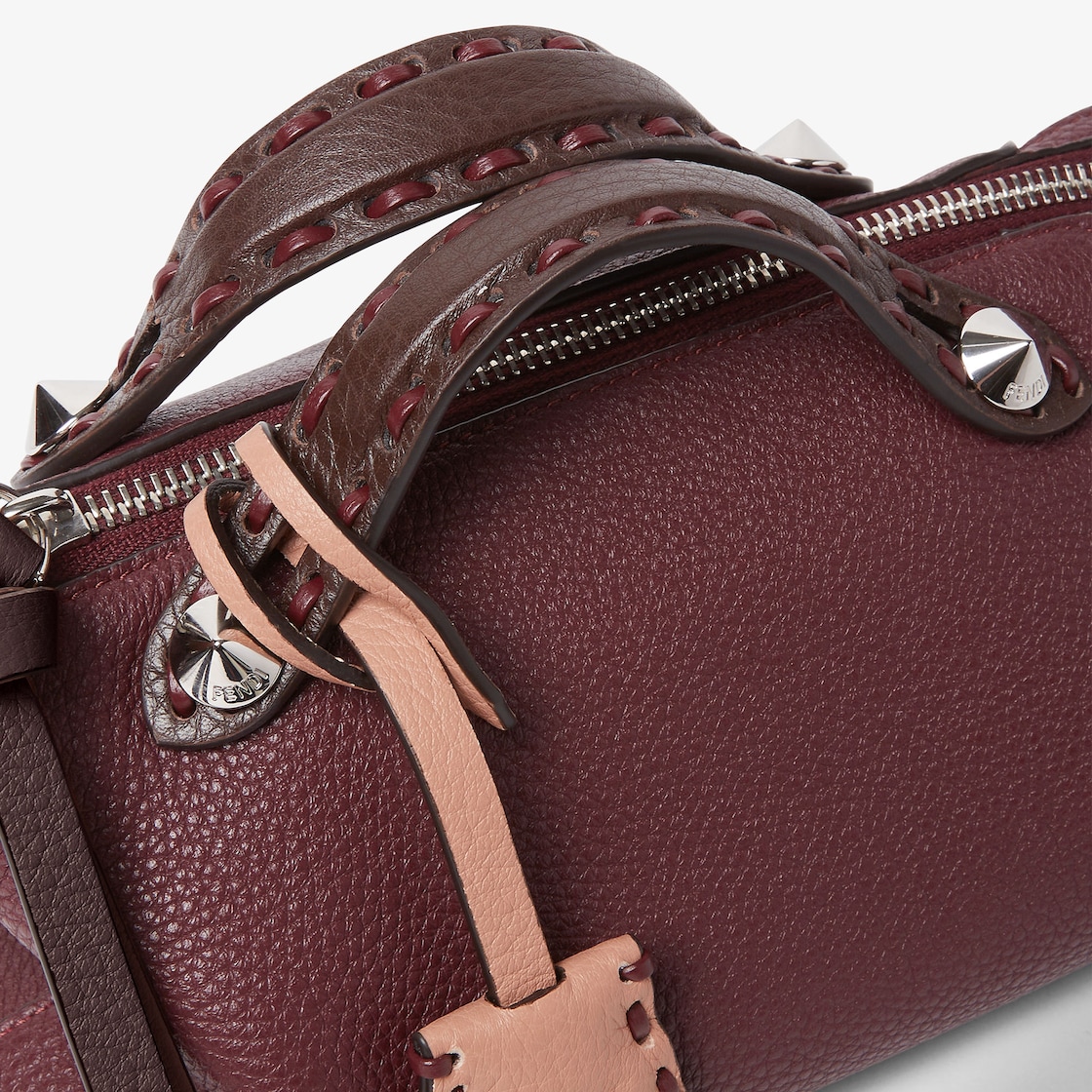 FENDI By The Way Selleria Mini Multicolor Selleria mini-bag with 156 hand-sewn topstitches - Image 3